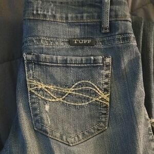 Cowgirl Tuff Blue Jeans with Embroidery